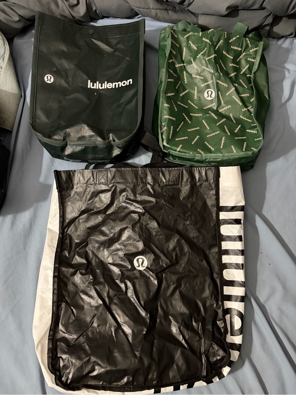 lululemon athletica Men's Reusable Tote Bag - Black & Green